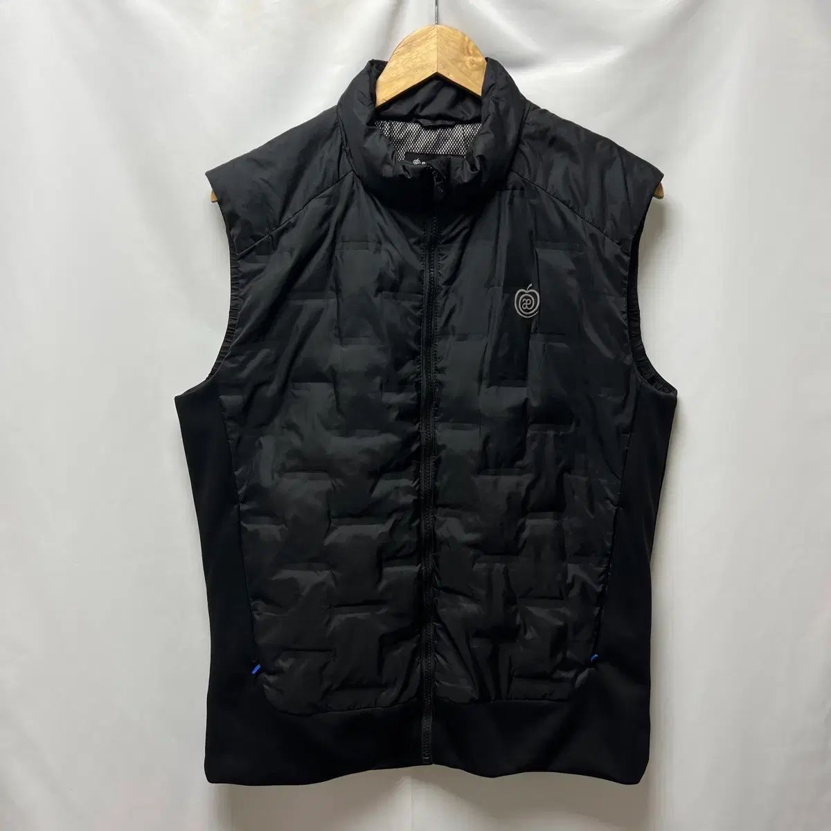 |100 APPLERIND グースダウン ブラック サッカー ダウン ベスト