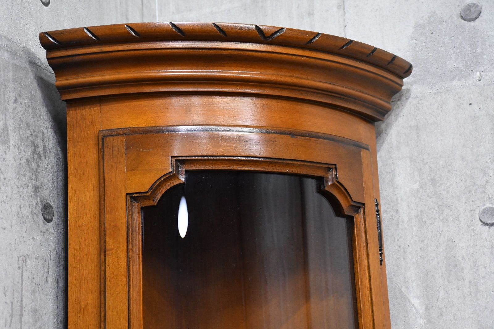 ELC34 イタリア製 象嵌細工 コーナーキャビネット 鍵付き コーナー