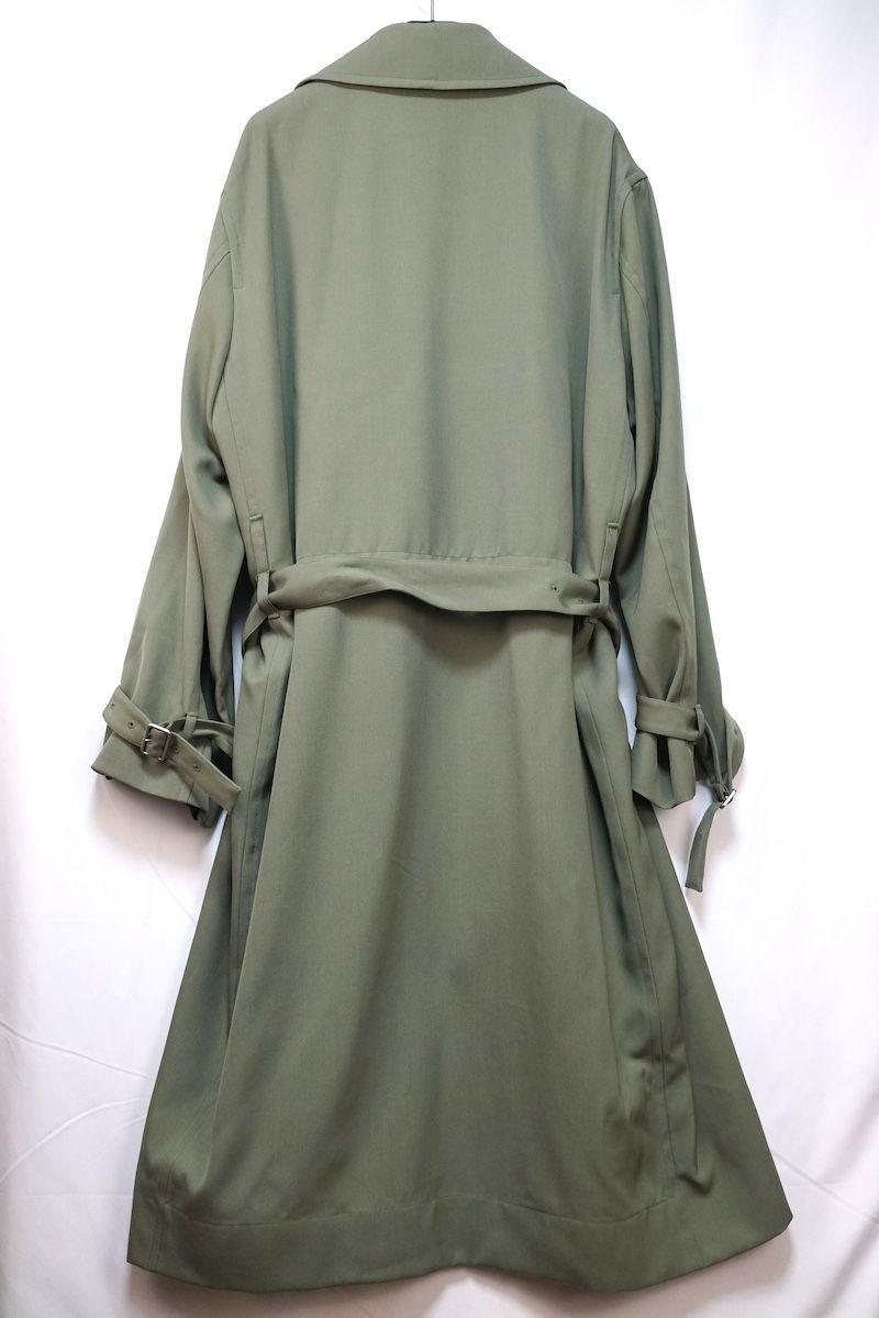 JIL SANDER ジルサンダー ウール トレンチコート オリーブグリーン 48