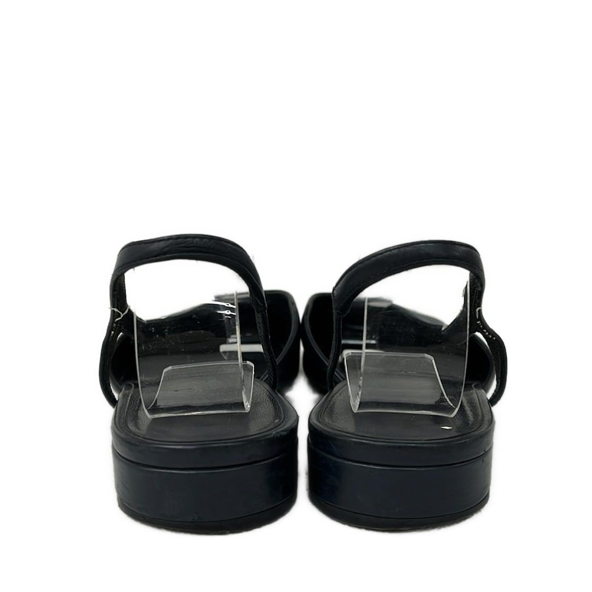 CHANELサンダル　36 CHANEL(シャネル) サンダル 36 1/2 C レディース - G31319 ネイビー×黒