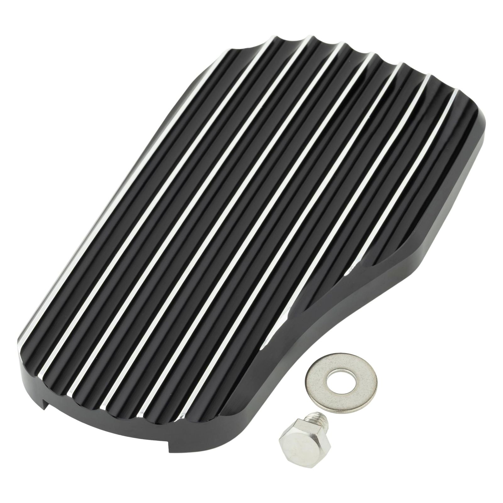 キジマ Kijima バイクパーツ ブレーキペダルカバー ワイド ブラック|コントラストカット HD-05236