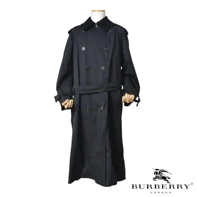 90 S バーバリー ダブル トレンチコート 40 L N 1105