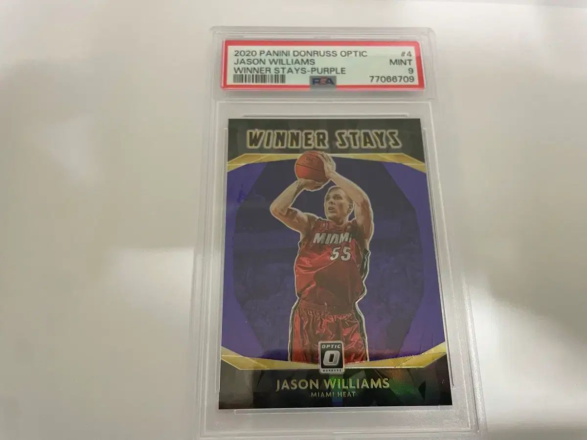 2020 パニーニ プリズム パープル PSA 9 ジェイソン ウィリアムス