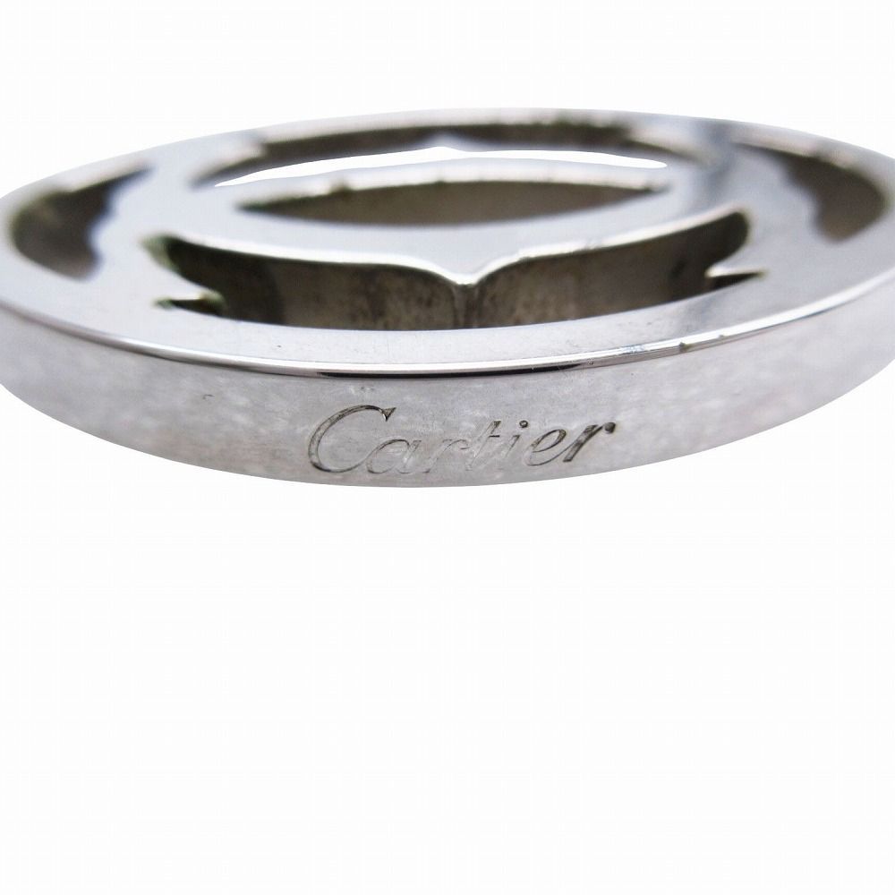 Cartier カルティエ 2C ロゴ ペンダントトップ チャーム シルバー