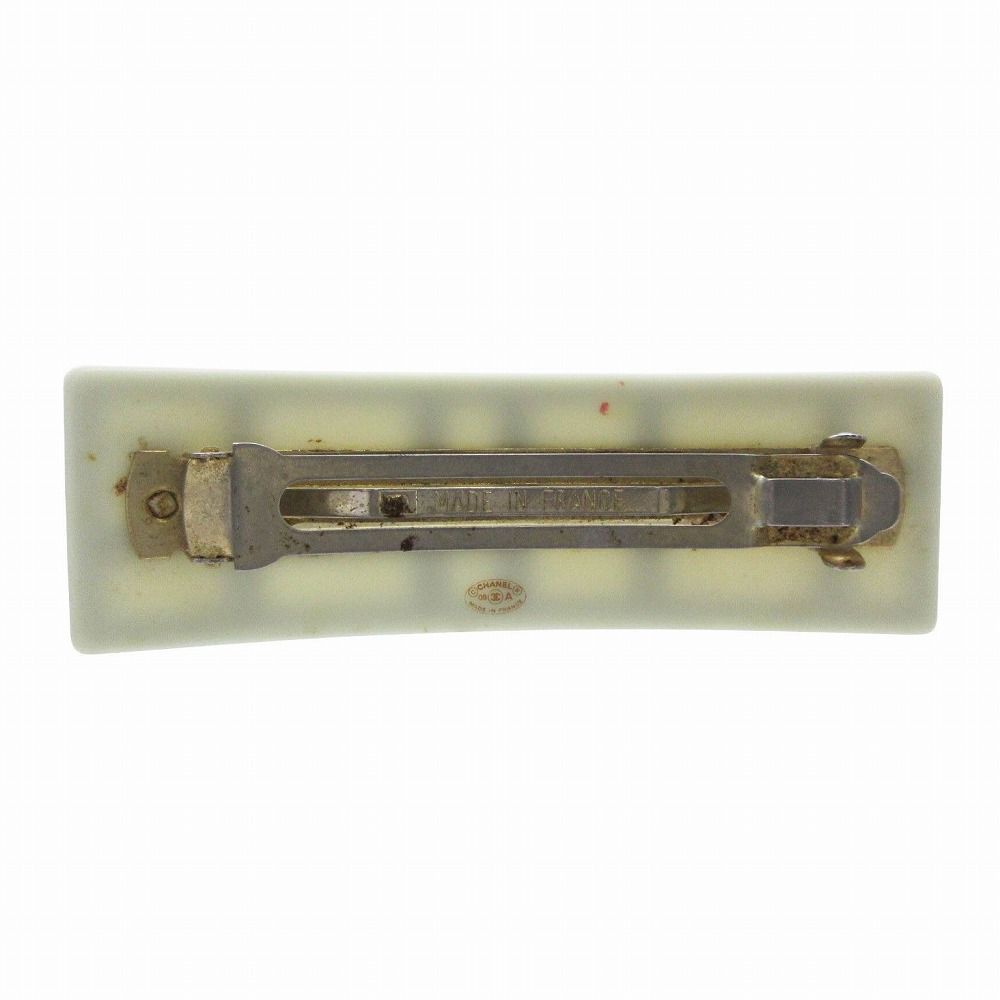 CHANEL シャネル 08A ココマーク チョコバー バレッタ 髪留め ヘア