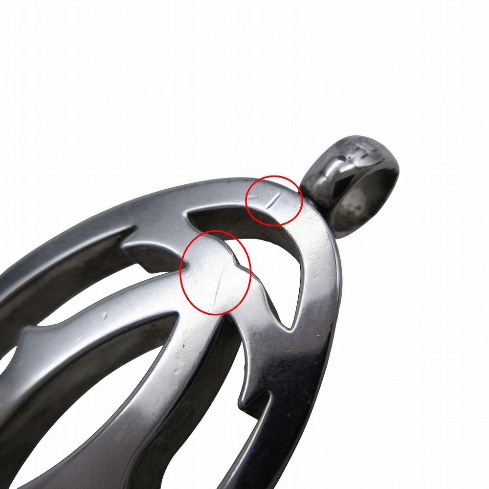 Cartier カルティエ 2C ロゴ ペンダントトップ チャーム シルバー