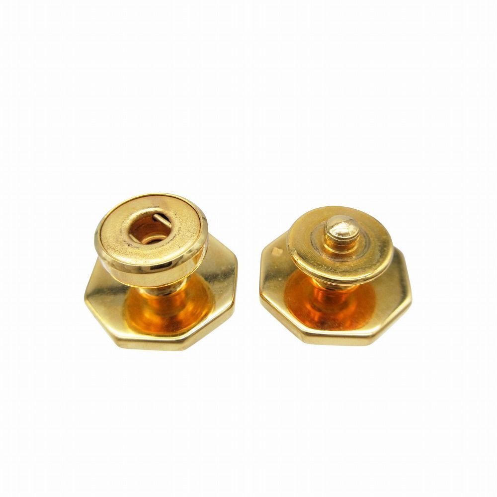 エルメス HERMES オクタゴン 八角形 リザード カフス カフリンクス