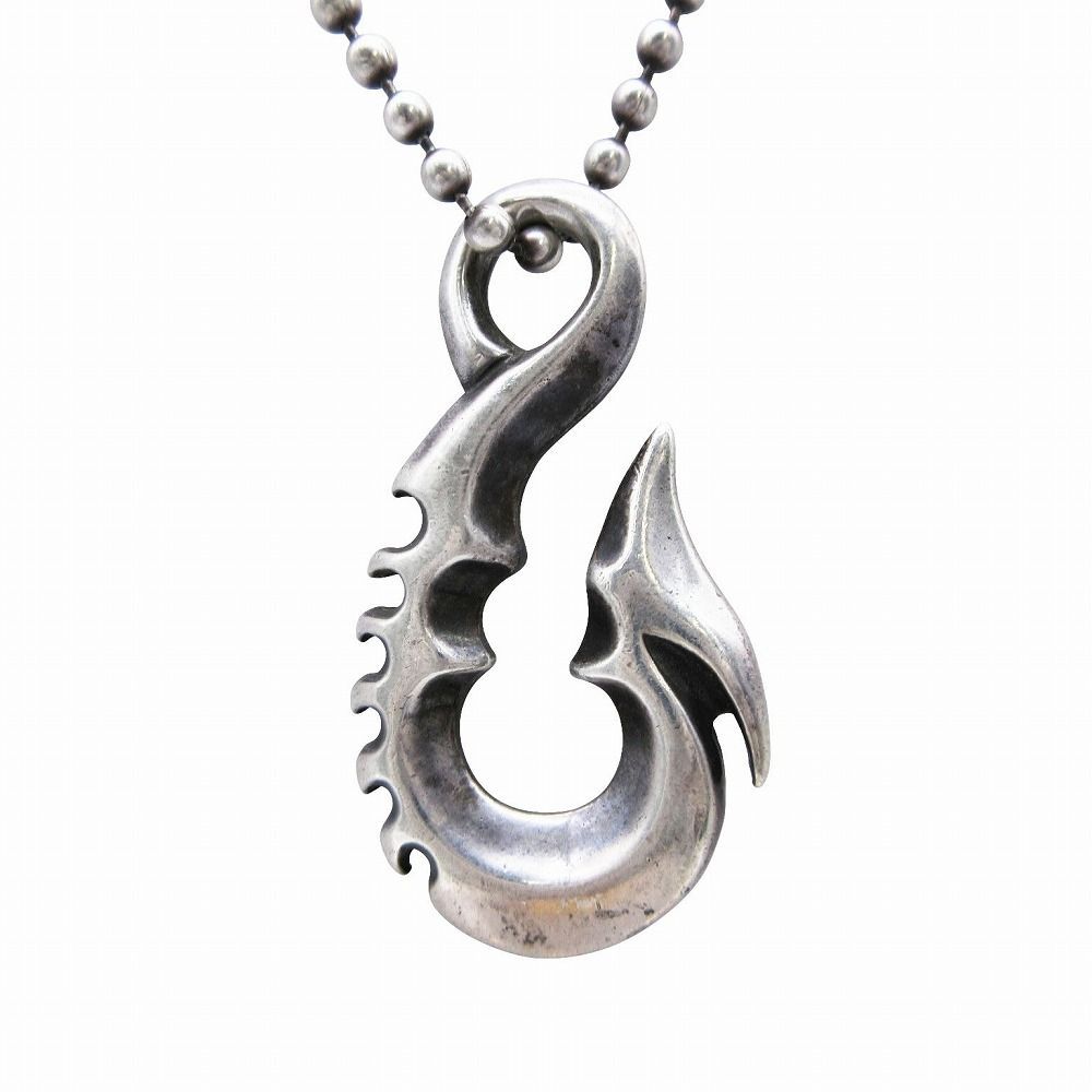 ビルウォールレザー　ラージフィッシュフックネックレス　チェーン約60センチ ビルウォールレザー ラージフィッシュフックネックレス チェーン約60