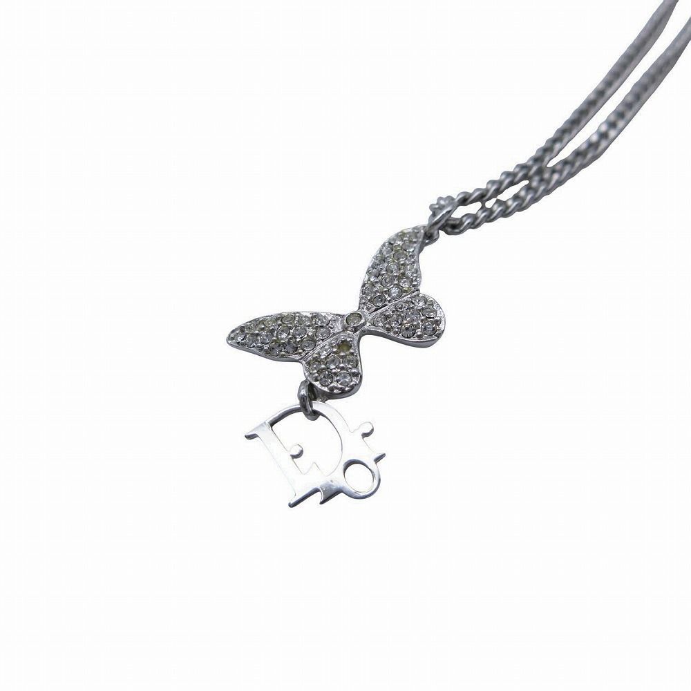 クリスチャンディオール　バタフライネックレス　美品　本体のみ Christian Dior ディオール バタフライ ネックレス