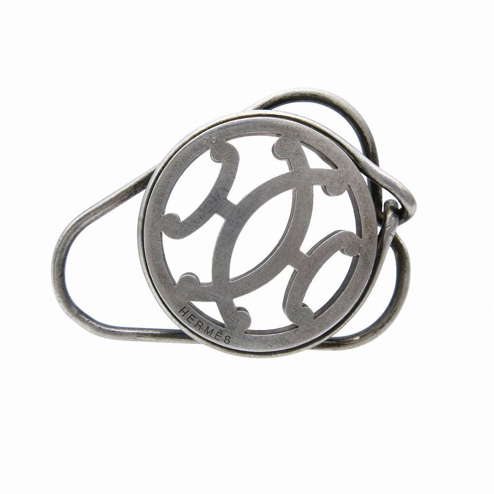 HERMES エルメス マネークリップ キス Ｈモチーフ ＳＶ９２５ シルバー 銀製 札ばさみ ＳＶ925 ビルクリップ