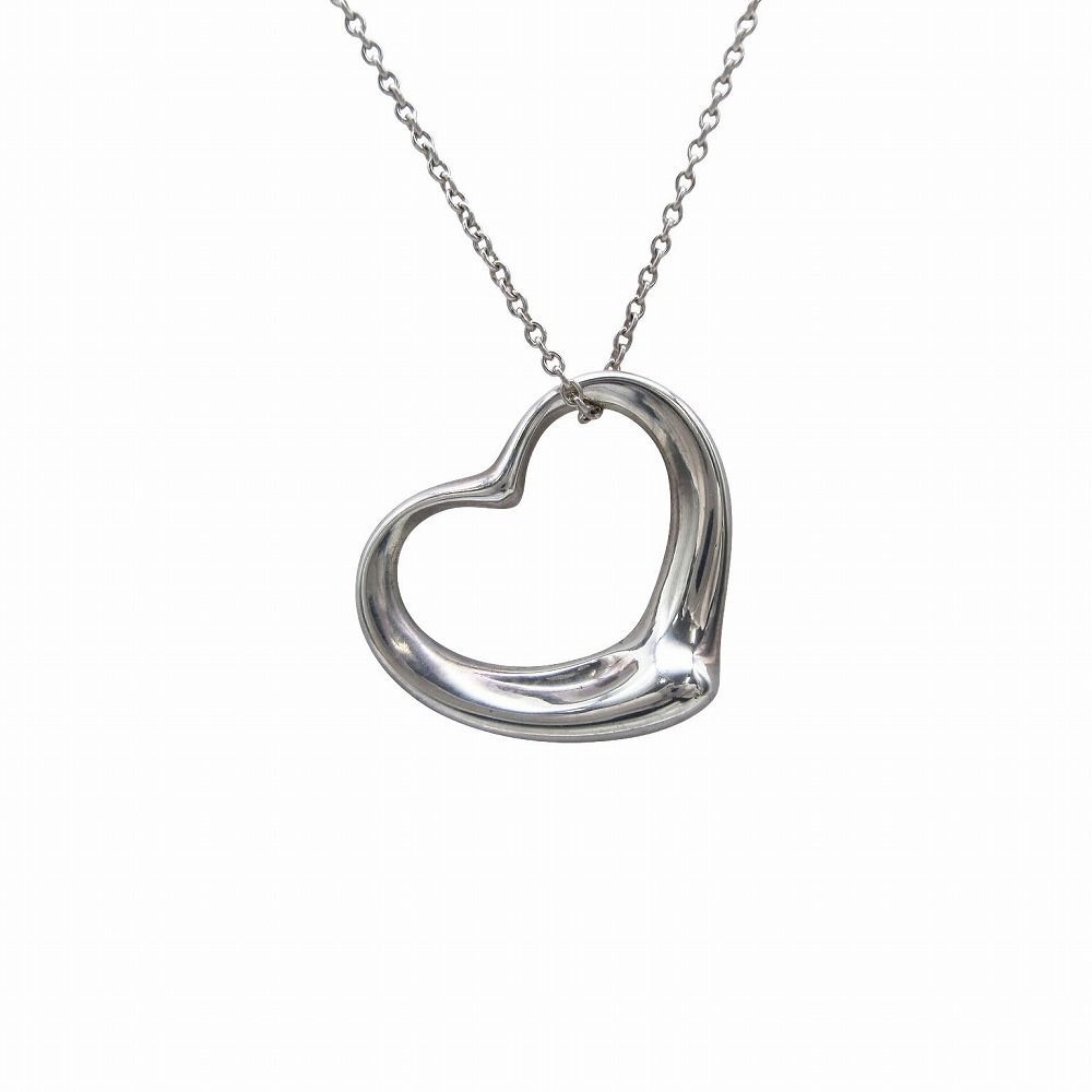新品同様 ティファニー ネックレス フルハート シルバー925 エルサペレッティ TIFFANY&Co.（ティファニー） ネックレス ペンダント フルハート