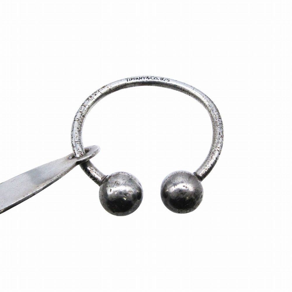 Tiffany&Co. ティファニー オーバル タグ スクリューボール キーリング