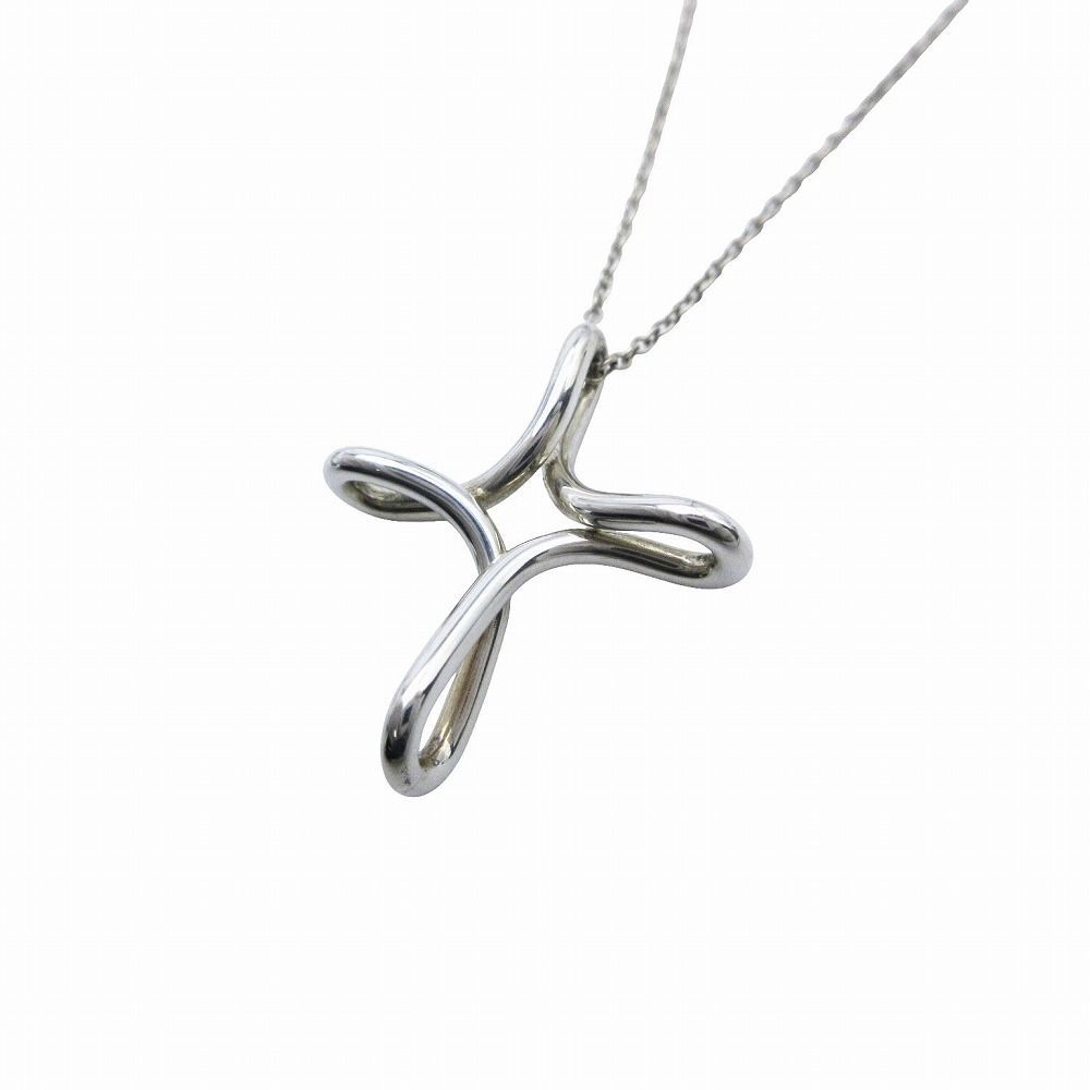 美品 Tiffany & Co. ティファニー Open Cross Infinity オープンクロス