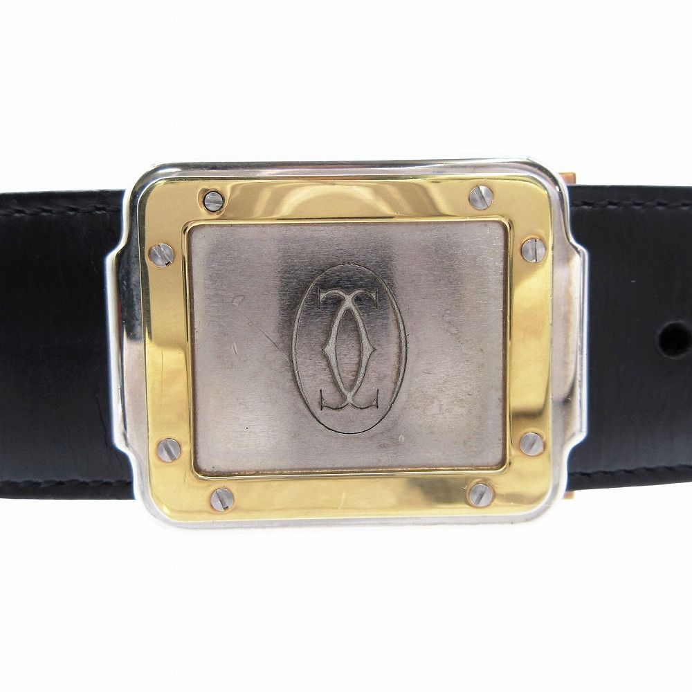 美品　Cartier カルティエ サントス マストライン ベルト ドゥーブルC 美品 Cartier カルティエ サントス マストライン バックル ベルト