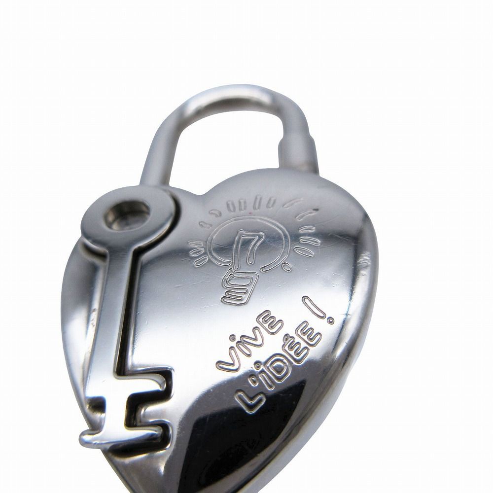 エルメス　ファンタジーハート型ロック　シルバー HERMES エルメス ロックハートファンタジーペンダントトップ チャーム