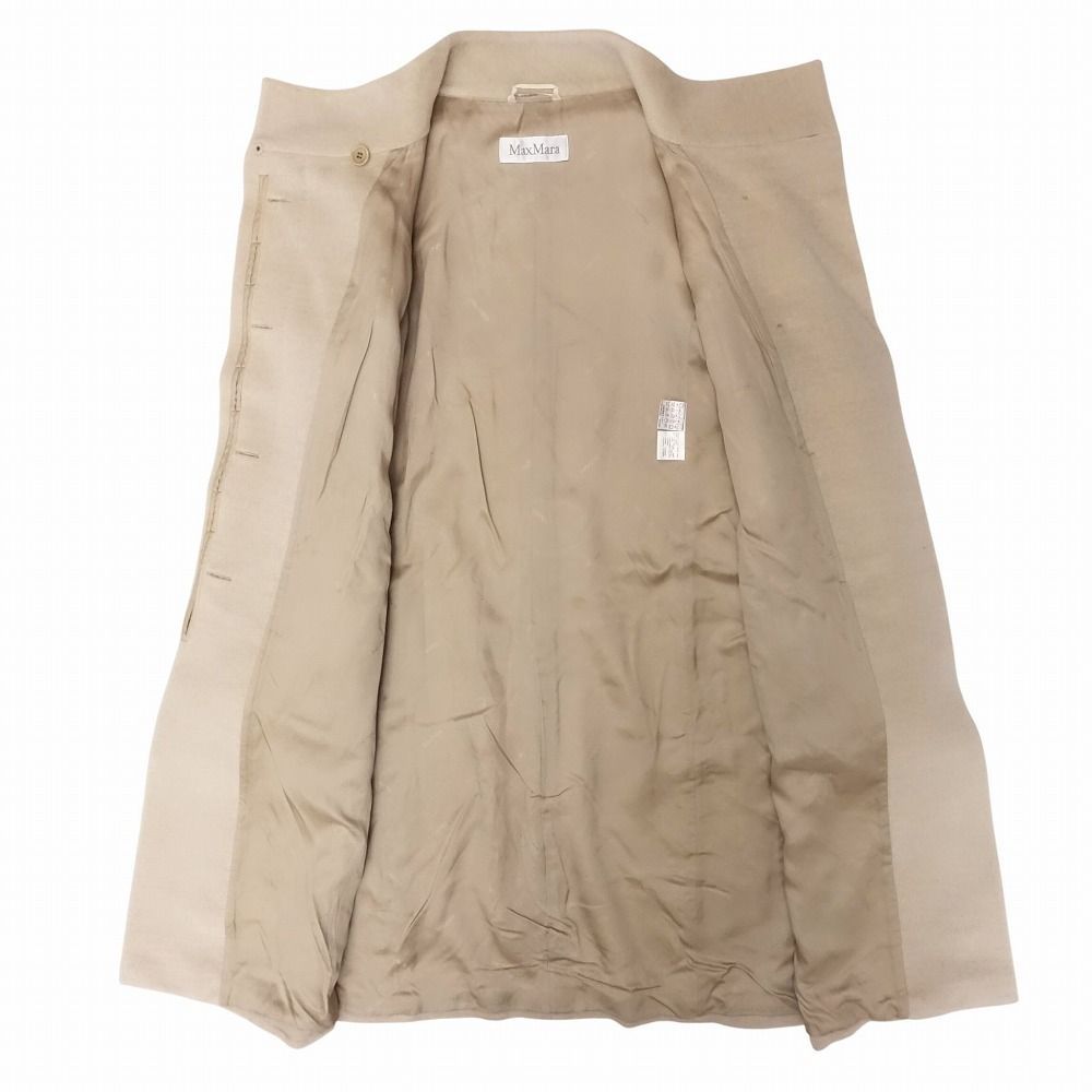 Max Mara マックスマーラ 白タグ カシミヤブレンド ロング コート
