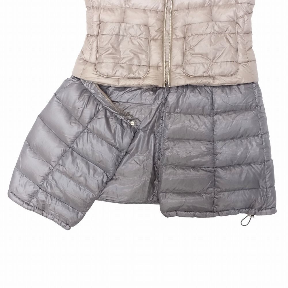 美品 HERNO ヘルノ 2WAY ダウン コート ジャケット フォックスファー