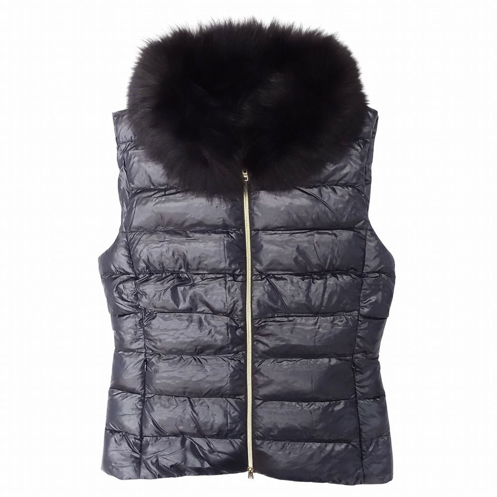 極美品 HERNO ヘルノ ダウン ベスト ノースリーブ ジャケット ブルゾン