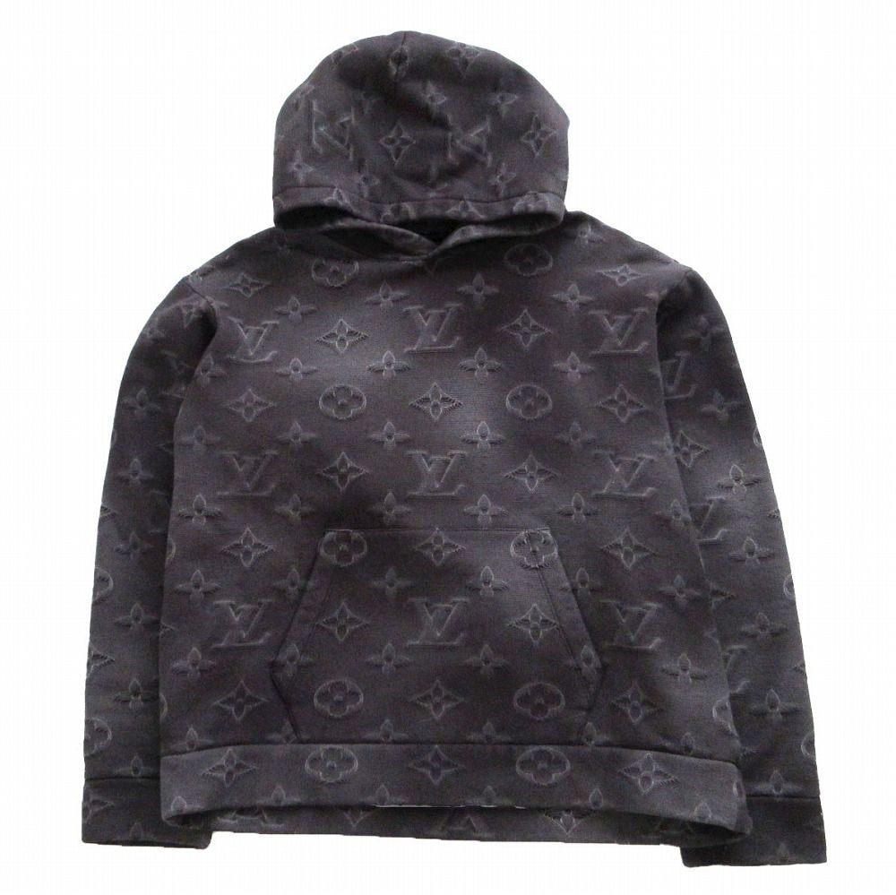 LOUIS VUITTON ルイヴィトン 3Dモノグラム フーデット パーカー プル 
