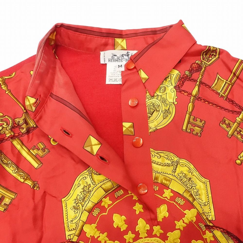 【美品】HERMES シルク コットン ポロシャツ カシミヤ混 Lイタリア製 ポロシャツ ボタン付 H刺繍 | Hermès - エルメス-公式サイト