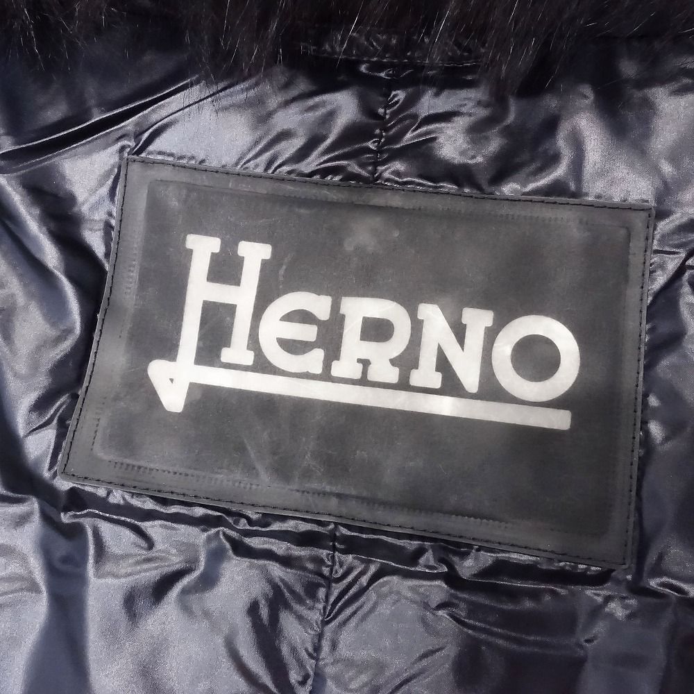 極美品 HERNO ヘルノ ダウン ベスト ノースリーブ ジャケット ブルゾン