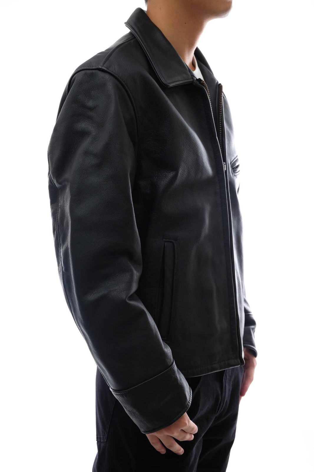 Schott」シングルライダースジャケット裏地ウール 米国製】schott