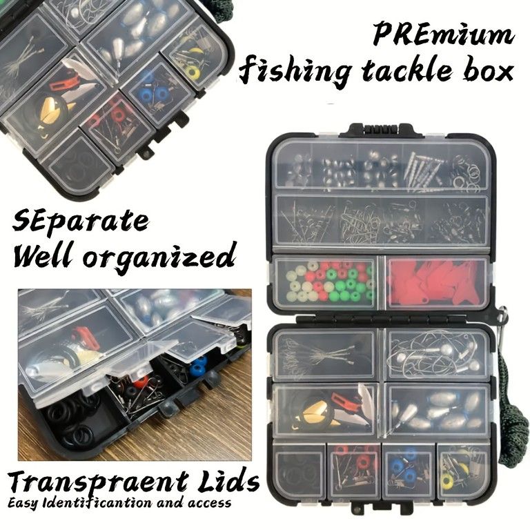 釣りをもっと手軽に】釣り具セット フック/ビーズ/ウェイト/コネクター