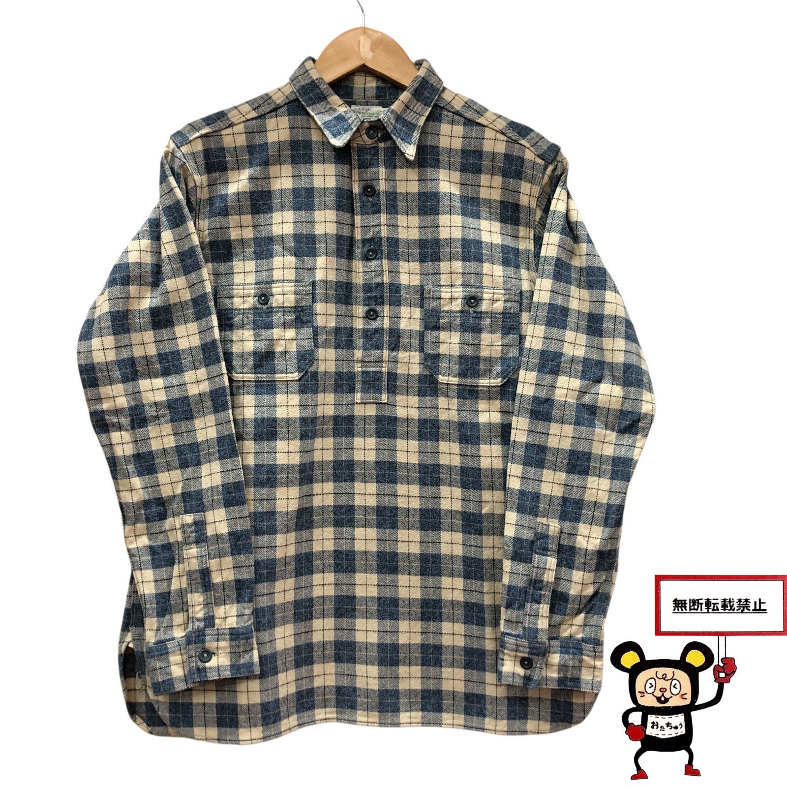 69.WAREHOUSE プルオーバーフランネルシャツ 店舗併売品