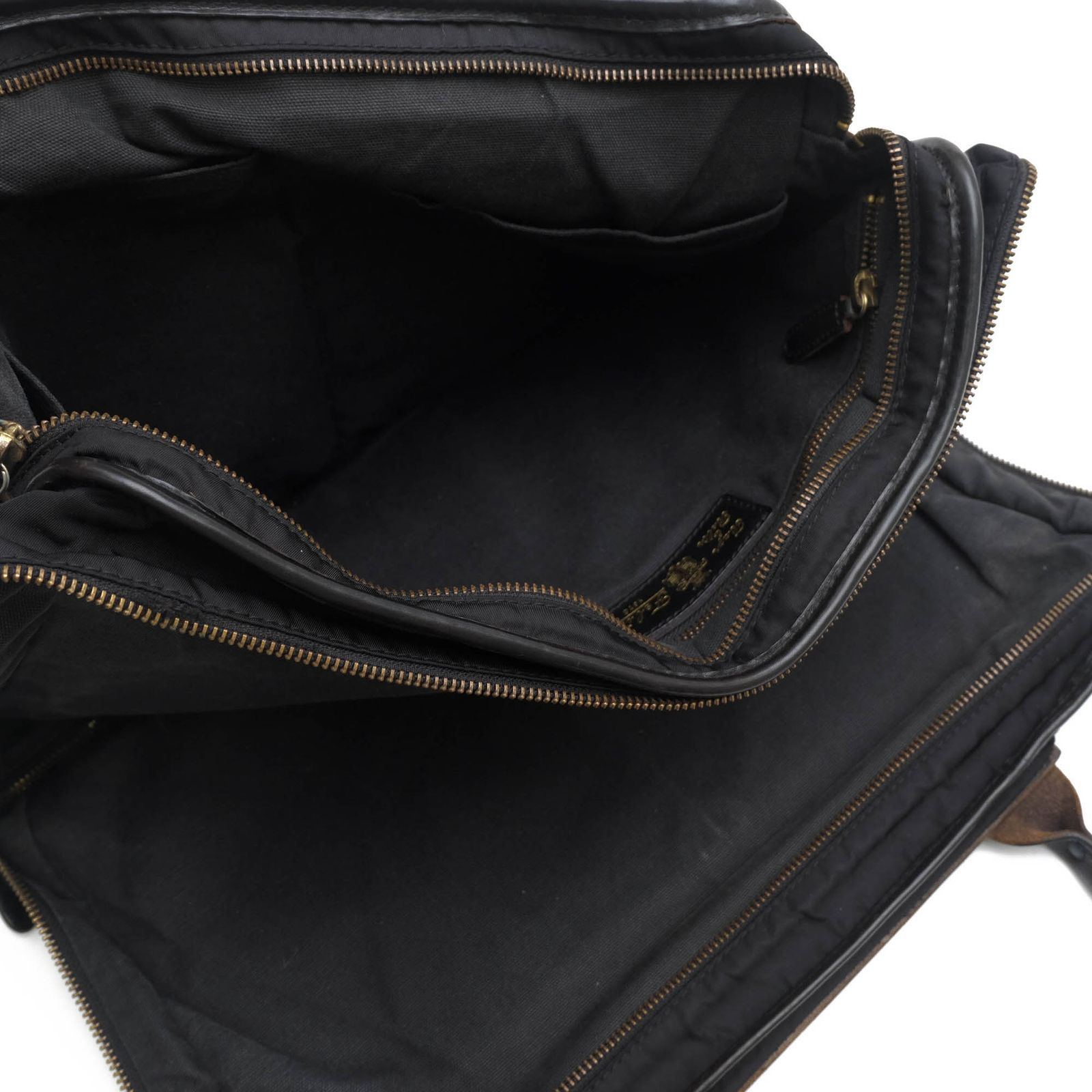 【美品】 Felisi フェリージ　ナイロン×レザー　バッグ1993 黒 状態良好】 Felisi フェリージ ナイロン×レザー バッグ1993 黒