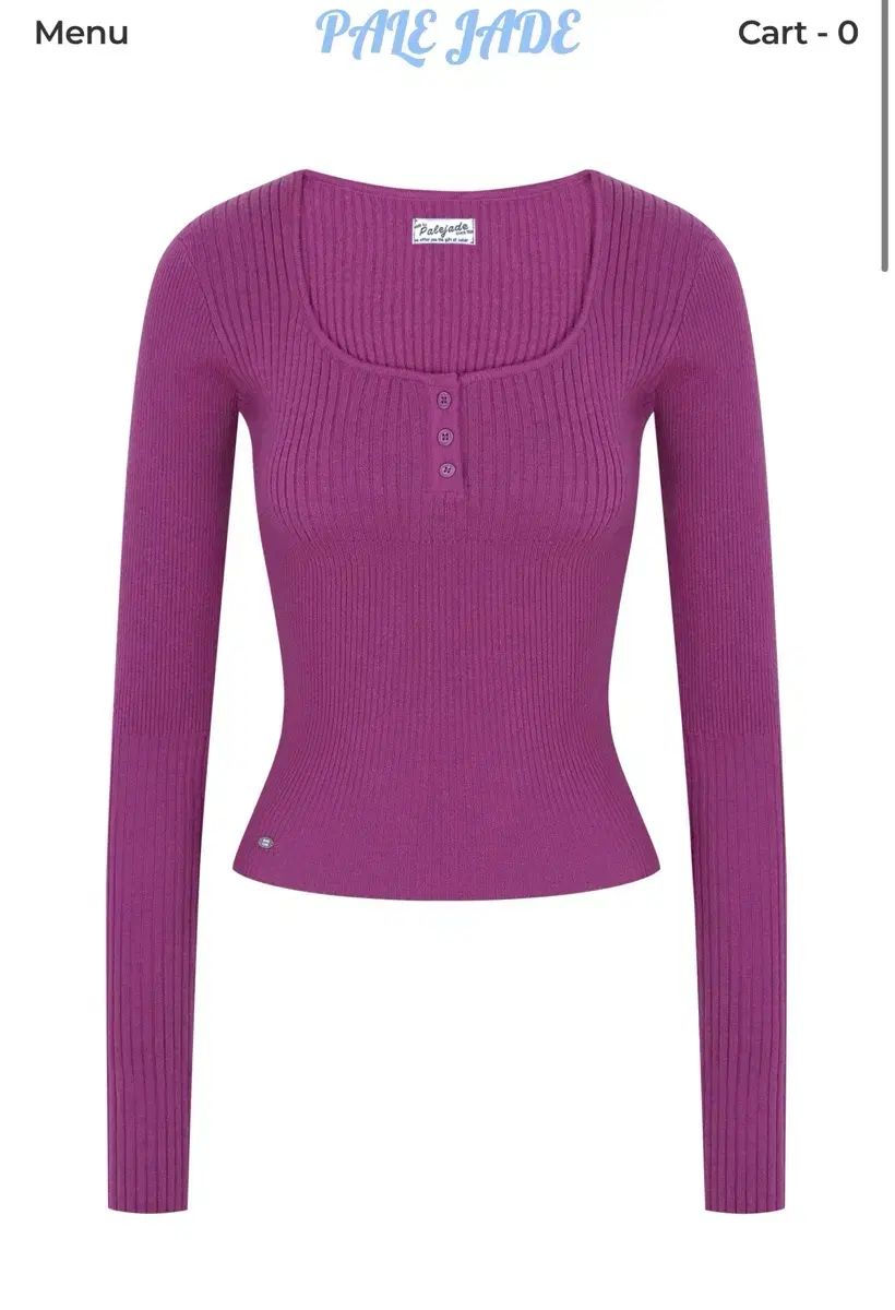 ペイルジェイド ゴージ 長袖 ニット PURPLE