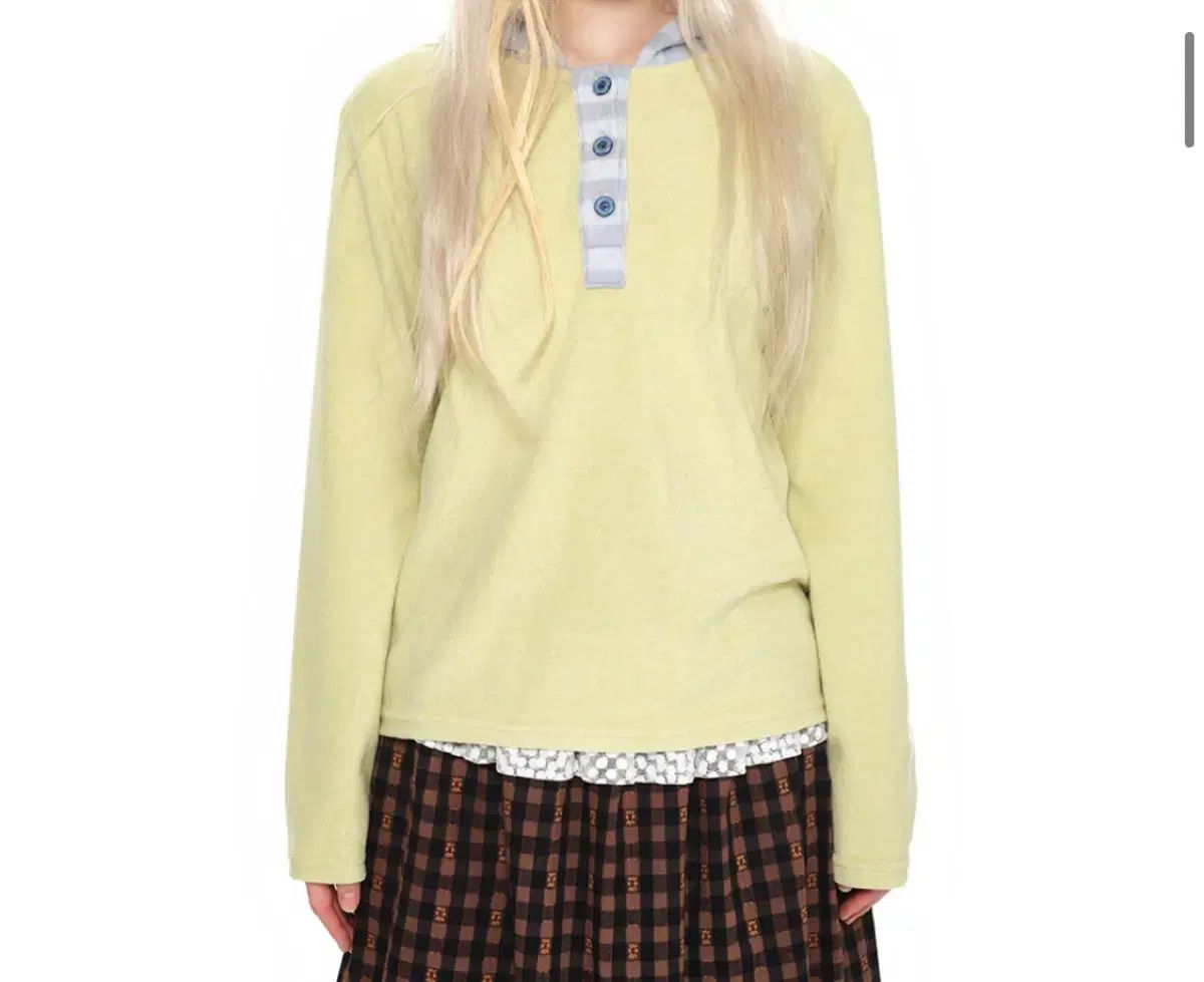 ユースバス フードT ライム カラー M