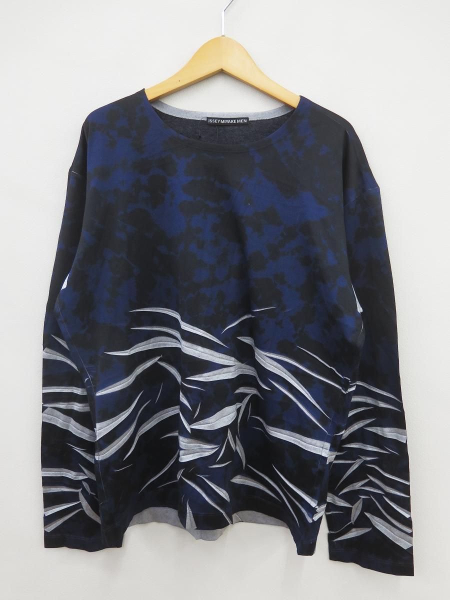 ISSEY MIYAKE MEN 長袖カットソー ブラック カモフラージュ柄 ISSEY MIYAKE MEN 長袖カットソー ブラック カモフラージュ柄 ISSEY