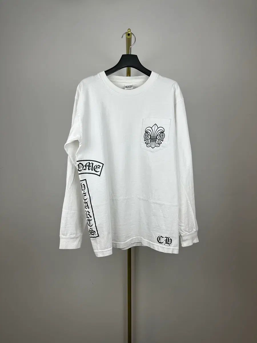 M CHROME HEARTS BS フ レタリング 長袖 Tシャツ