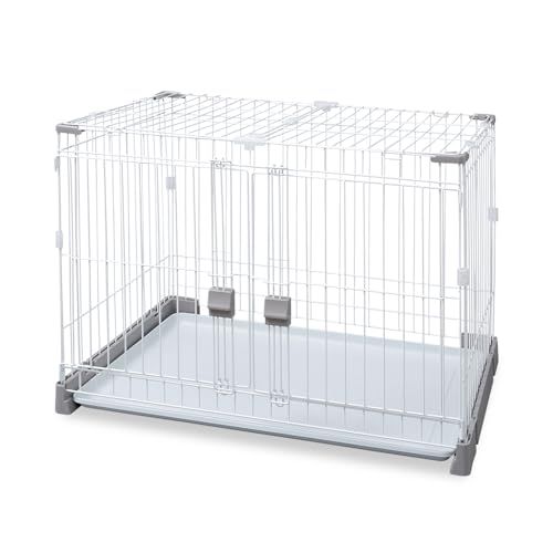 アイリスオーヤマ お掃除楽ちんサークル 屋根セット 仕切なし グレーベージュ ペット用 幅87 高61 6 cmmm 9 d 26 e 0 cb