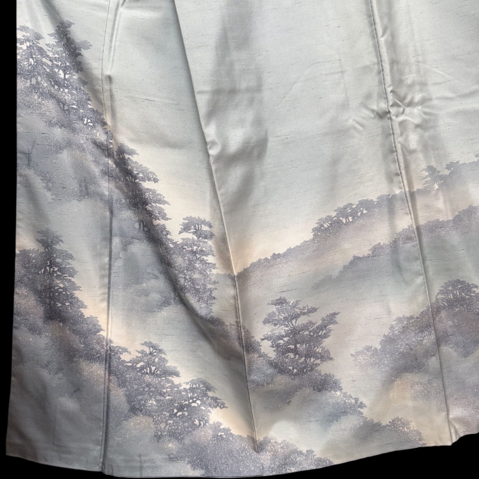 石川県指定無形文化財 牛首紬 白山工房 作家物 逸品 訪問着 一つ紋