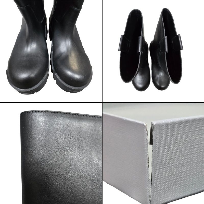  ◆ バレンシアガ ブルドーザー ローブーツ スムースカーフスキン 672497 ブラック サイズ44 箱有 品◆ky その他 ブーツ 革靴