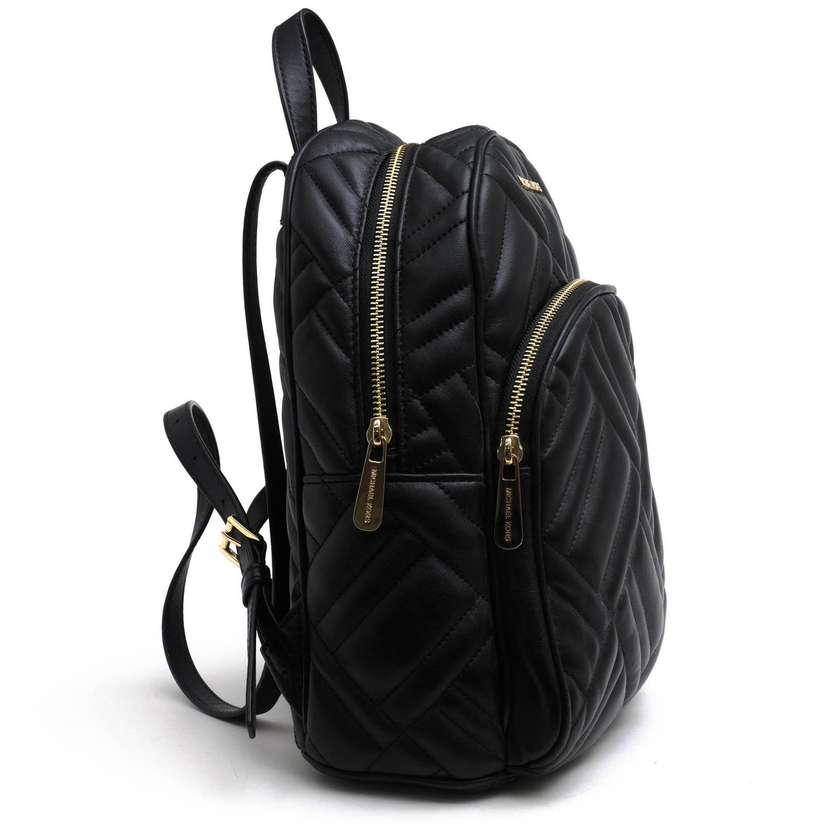 Michael Kors Black Leather Abbey Quilted Women\'s Backpack NWT Michael Kors Black Pebbled Leather Mini Backpack main image 3