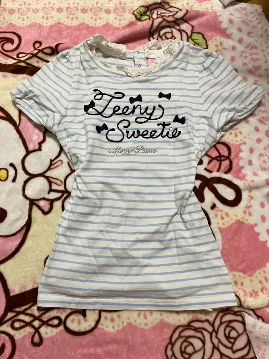 メゾピアノ ストライプ Tシャツ レイ 半袖 トップス リズリサ ドリー ギャル 量産型