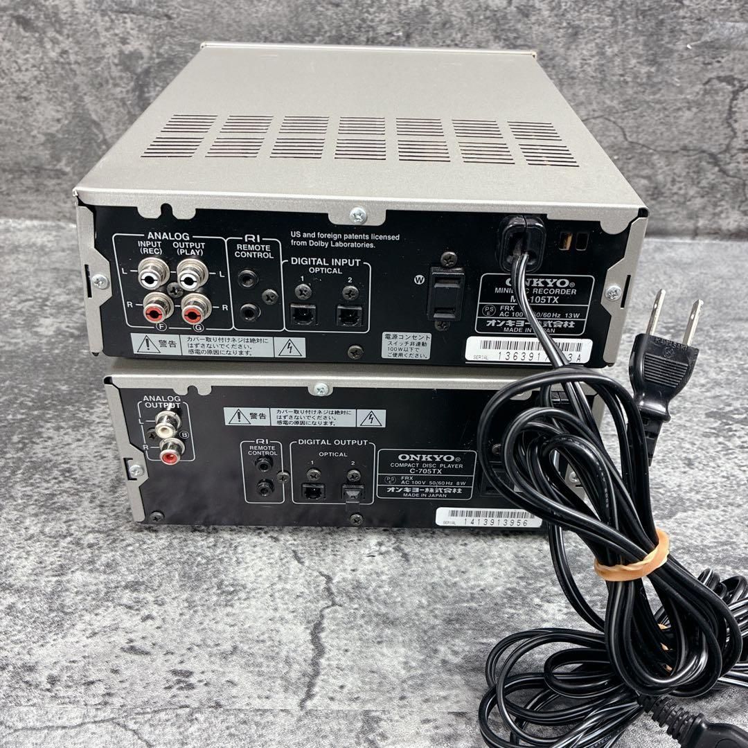 ジャンク ONKYO MD-105TX C-705TX 通電確認のみ - メルカリ