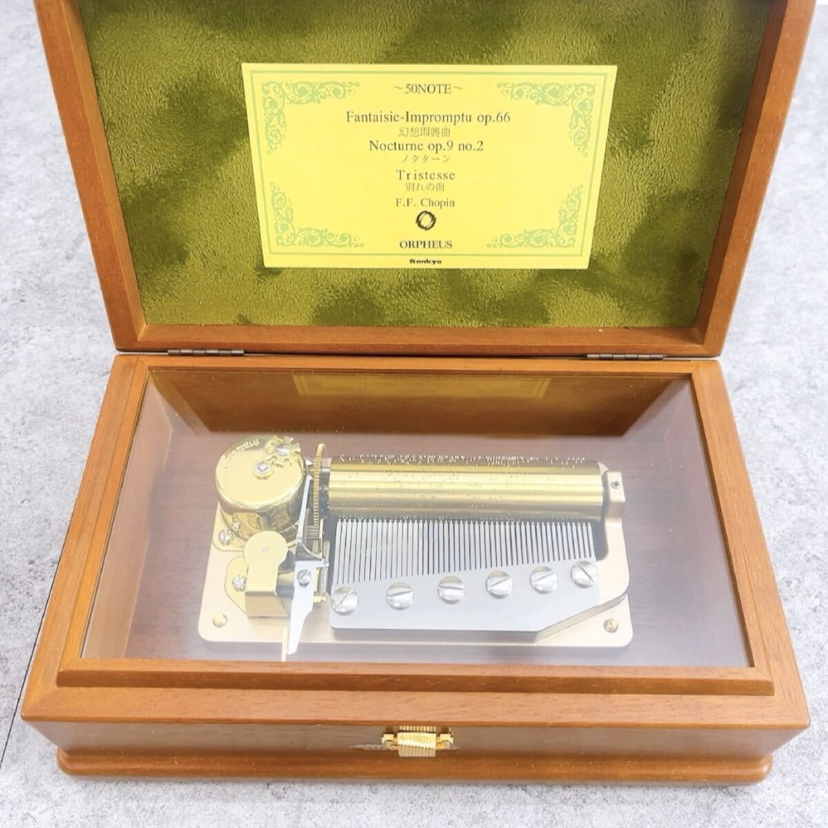 H-436 ORPHEUS オルフェウス SANKYO 50NOTE オルゴール ショパン