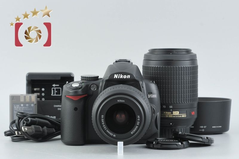 【中古】Nikon ニコン D5000 ダブルズームレンズキット シャッター回数僅少 Nikon ニコン 【中古】Nikon ニコン D5000 ダブルズームレンズキット
