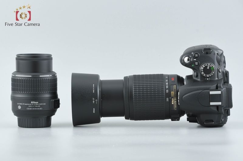 【中古】Nikon ニコン D5000 ダブルズームレンズキット シャッター回数僅少 ニコン（Nikon） Nikon D5000 ダブルレンズキット デジタル 一眼レフ