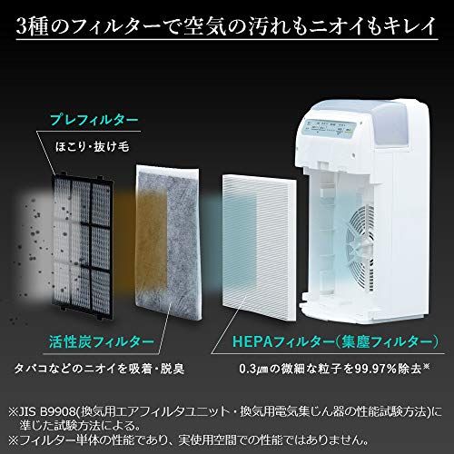  アイリスオーヤマ 空気清浄機 加湿機能付き 10畳 加湿空気清浄機 加湿器 スチーム式 加熱式 加湿量 300 ml 消臭 除菌 脱臭 ホコリ 花粉 集じん PM 2.5 ペット 静音 省エネ 軽量 タバコ アレルギー対策 コンパクト HXF- d 61 dd 182 その他 キッチン 食器