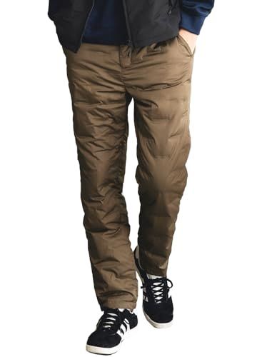 PANTS STOCK シームレスダウンパンツ メンズ ズボン ボトムス 防風 保温 透湿 撥水 洗える 乾燥機OK 軽量 作業着 登山 キャンプ 大きいサイズ 秋 冬 オールシーズンpo 8 df 6 b 654