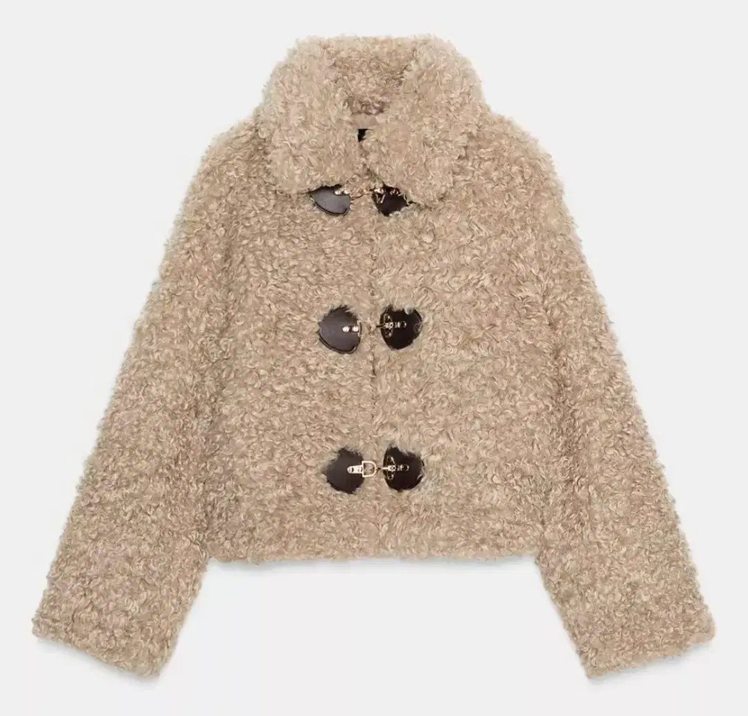 ZARA ファーアウタージャケット【即完売品】 ZARA】ダブルフェイス フェイクファージャケット (ZARA/ムートン