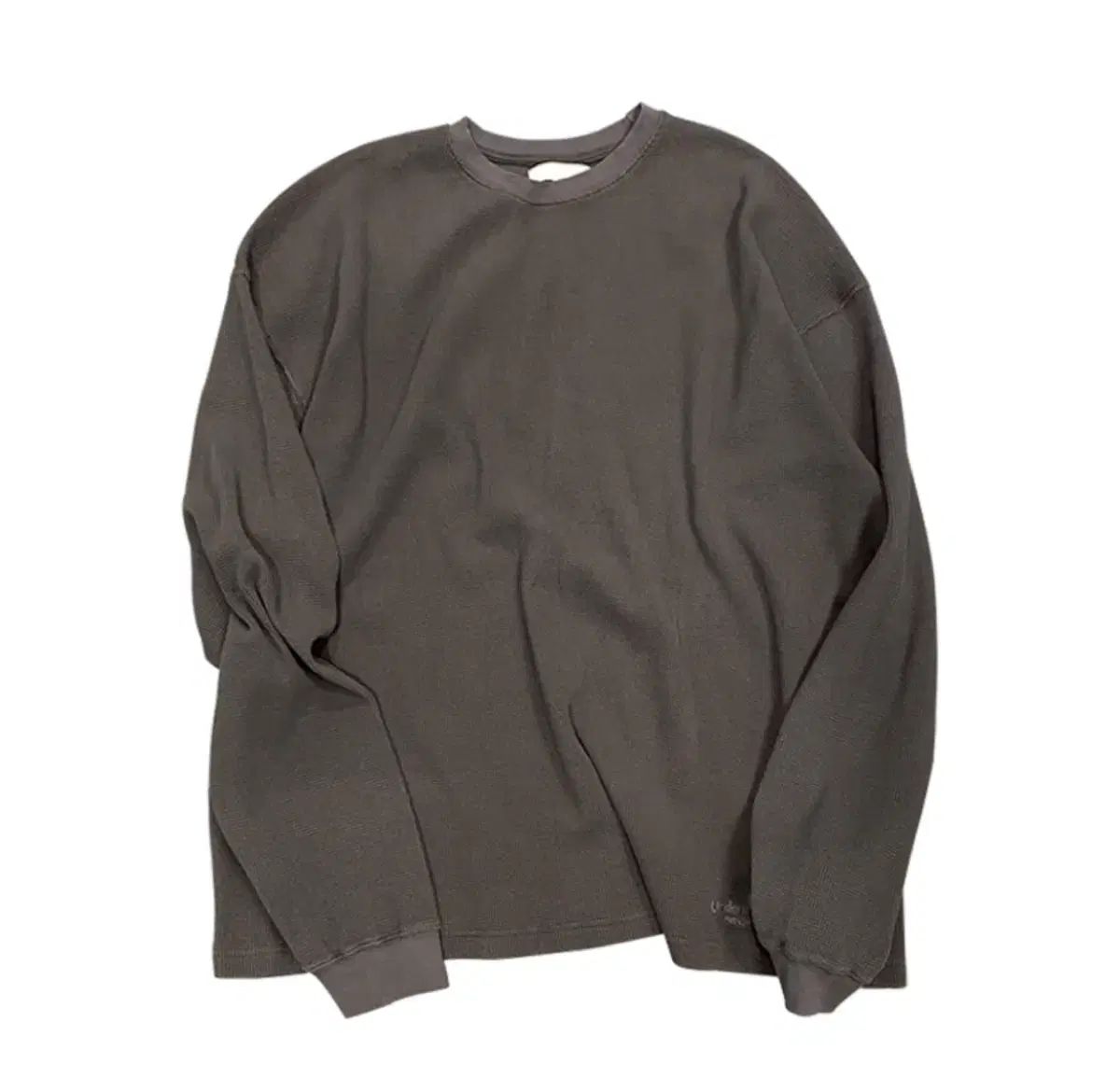 2 アンダーマイカー mu 76 ヴィンテージ サーマル ロングスリーブ チャコール
