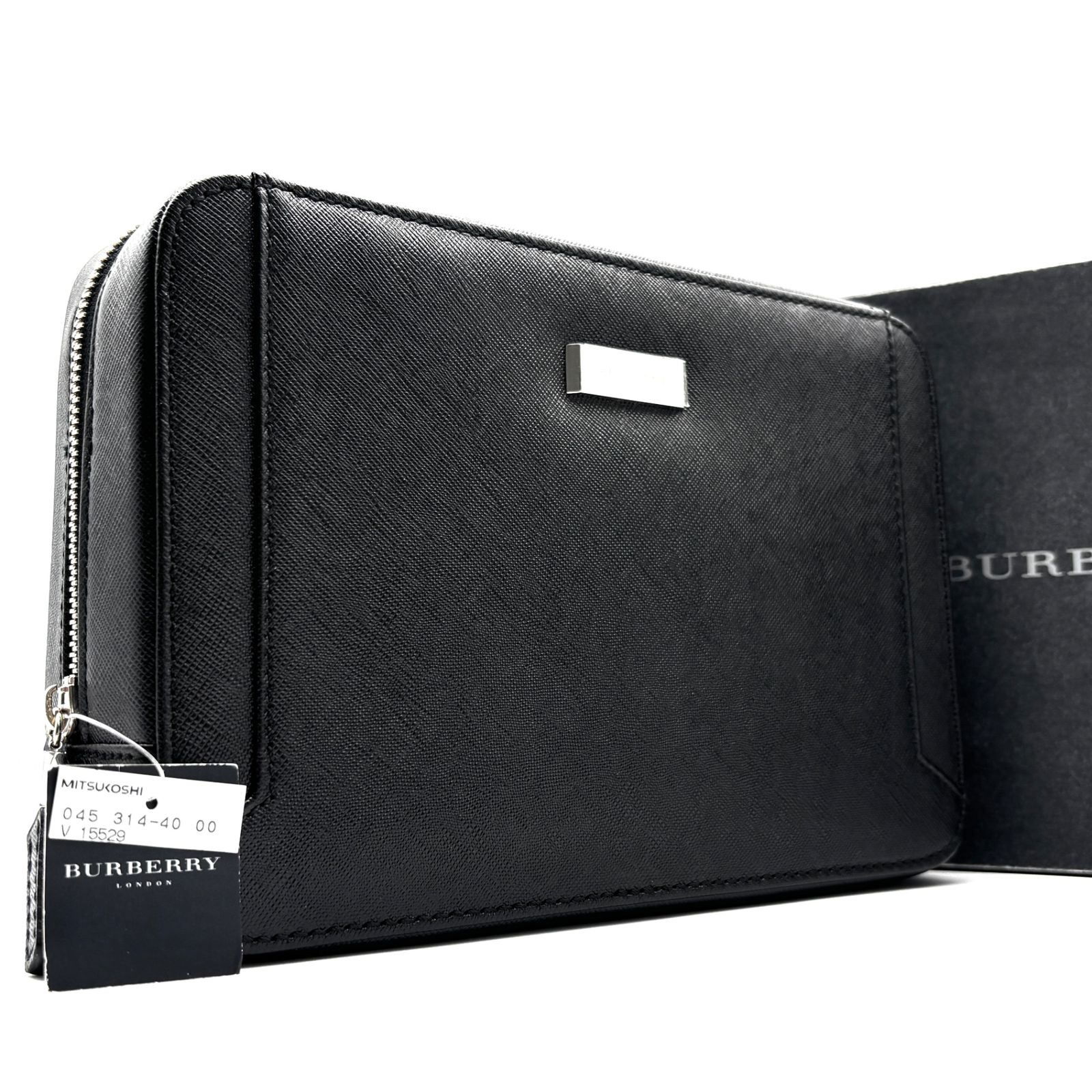 バーバリー ビジネスバッグ　クラッチバック　サフィアーノレザー　セット販売 未使用保管品・タグ付き BURBERRY バーバリー セカンドバッグ クラッチ