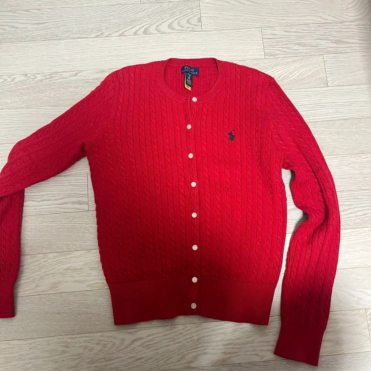 ポロガールズ カーディガン メディソンレッド XL