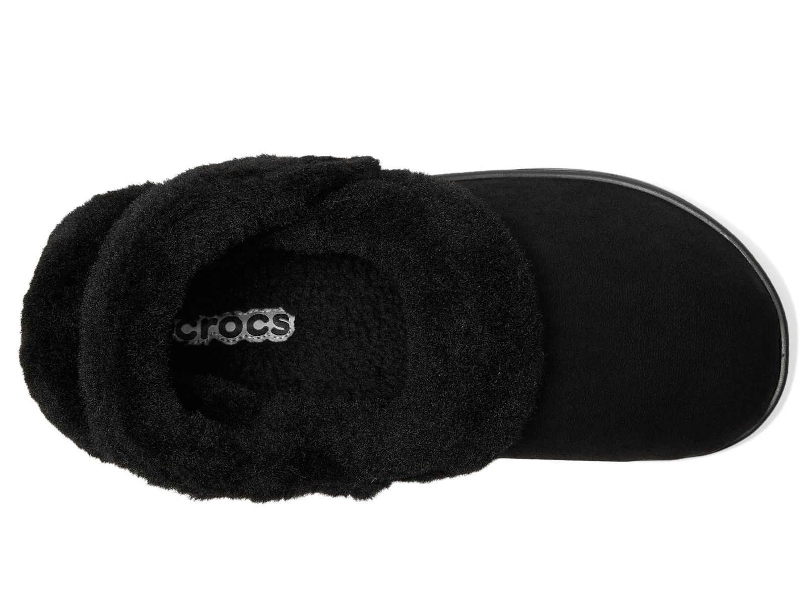 Crocs クロックス 男女兼用 大人用 クラシック アンフレッテブル クロッグ ファジースリッパ ブラックビーガンスエード 7 Women 5 Men ブラックスエード Free Size