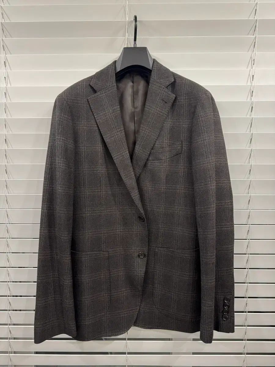 マン オン ザ ブン ブラウン フランネル CHECK ジャケット